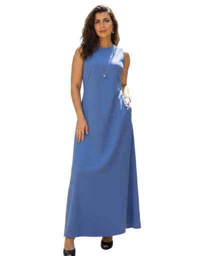 Vestido Longo Azul