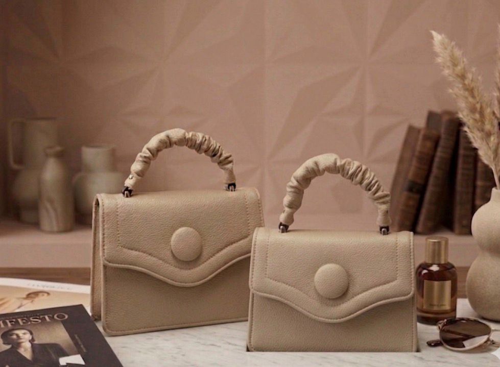 Kit Bolsas Elegantes Bege