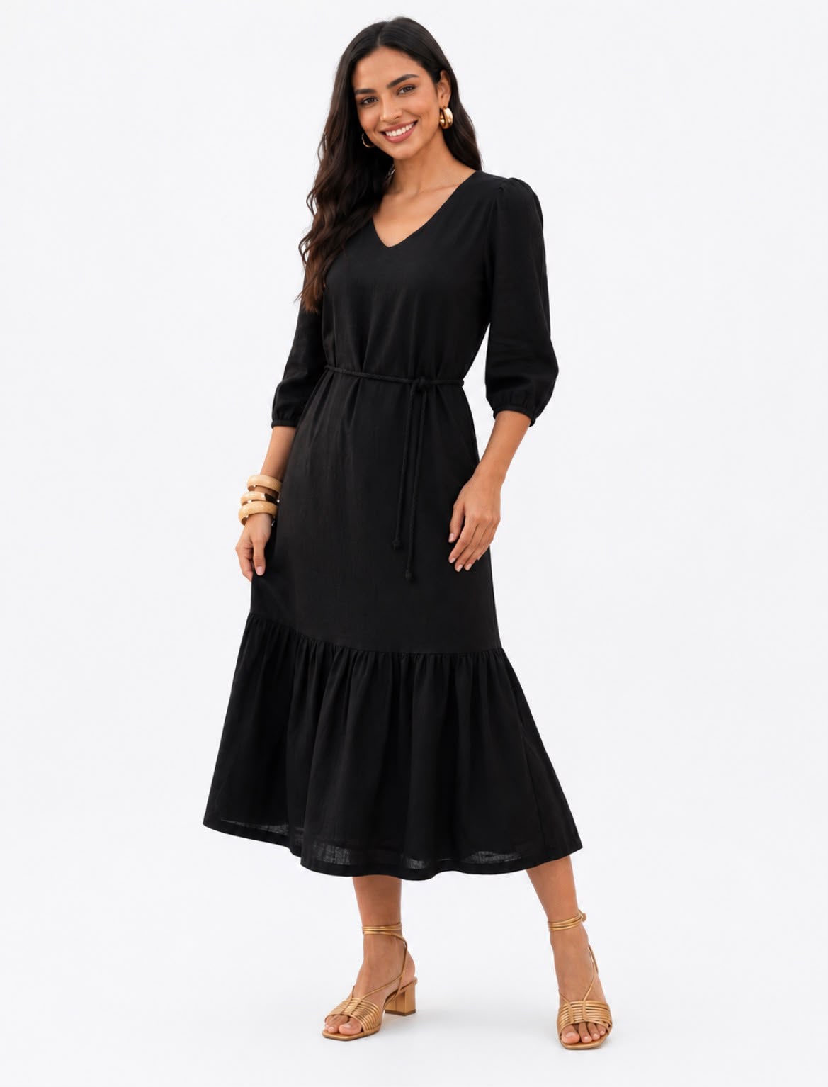 Vestido Midi Preto