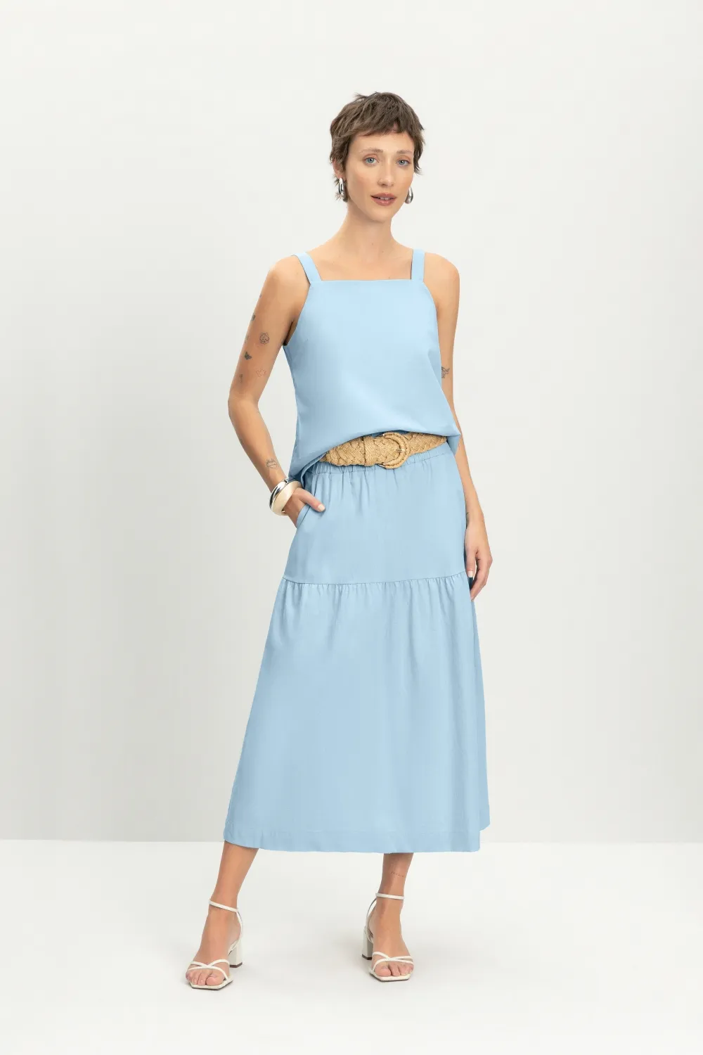 Conjunto Saia e Camiseta 