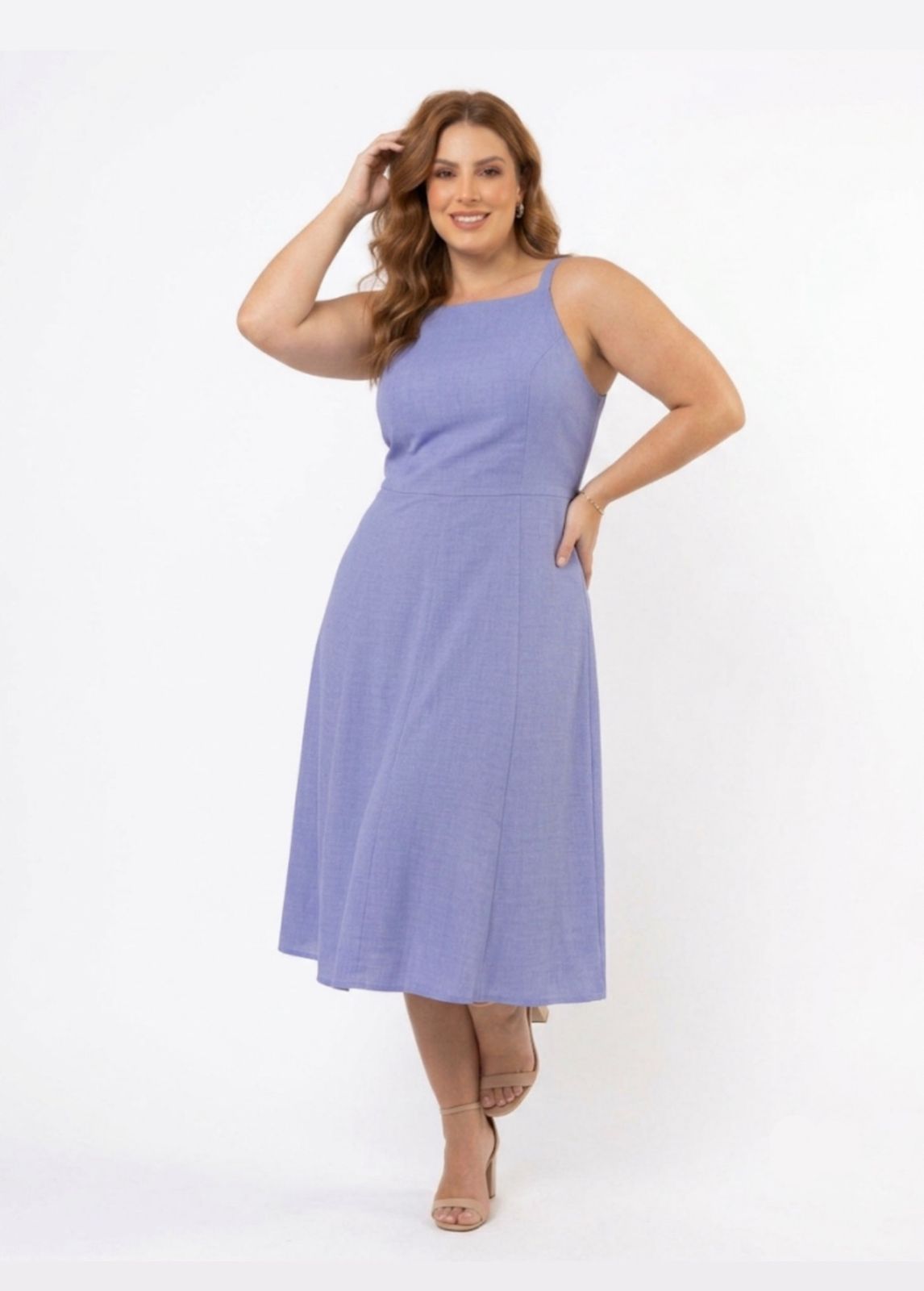 Vestido Midi Lilás