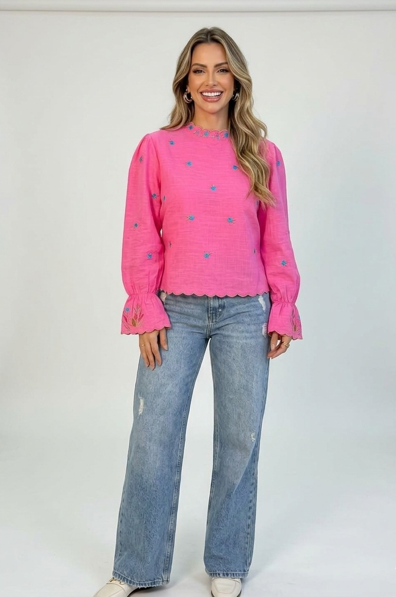 Blusa  Bordada