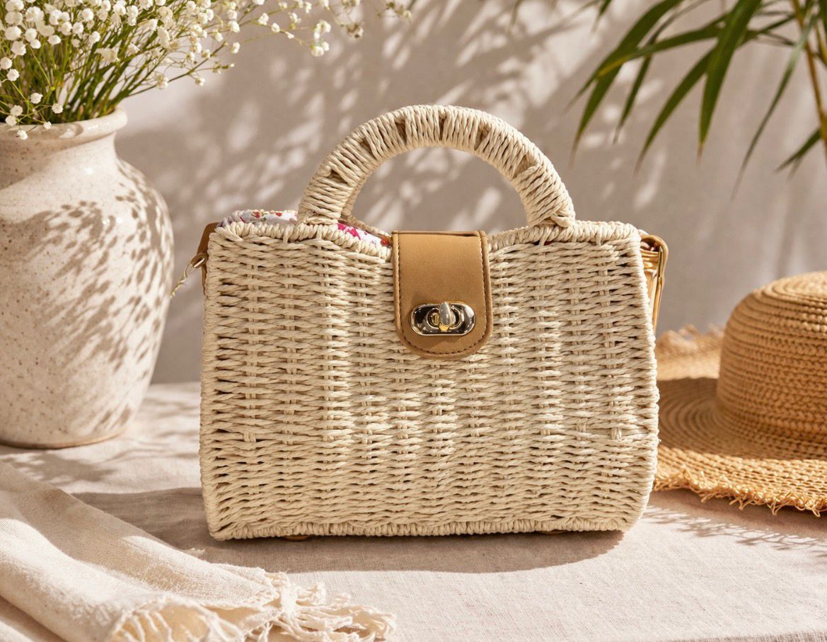 Bolsa de Palha Amarela