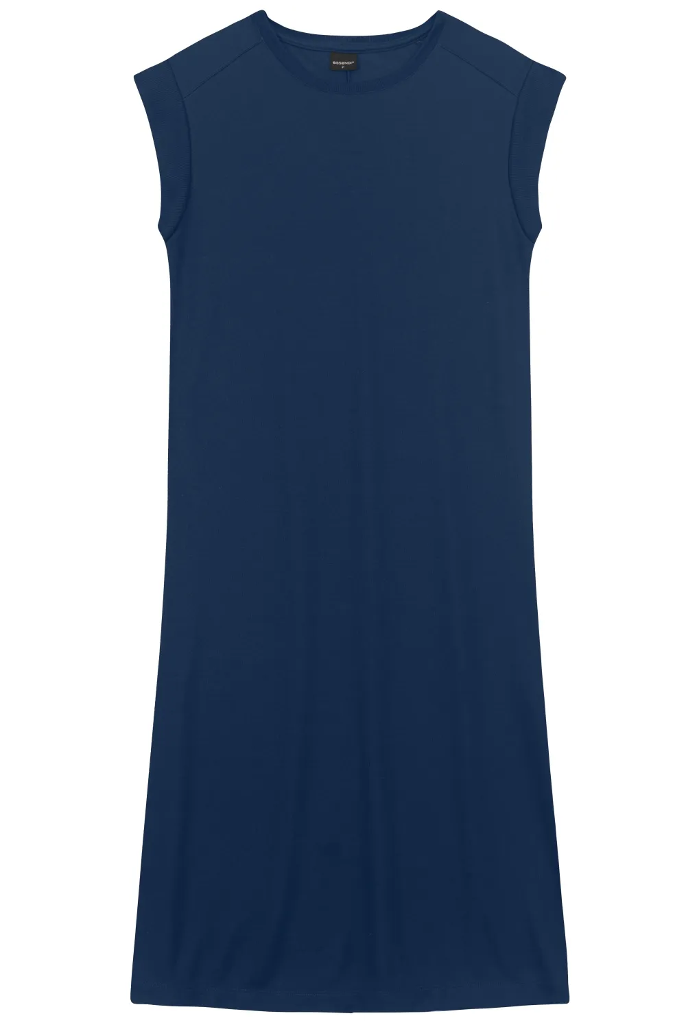 Vestido Midi Azul Básico