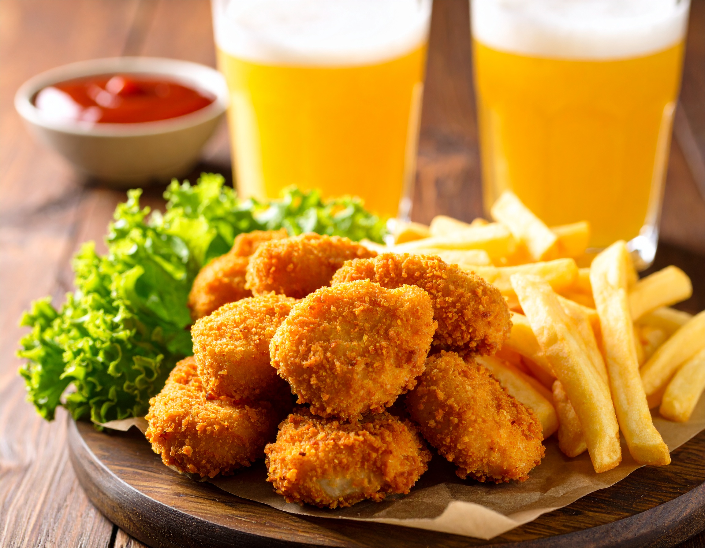 Crispy Chicken Nuggets & Fries 