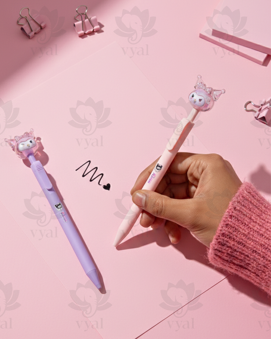 The "Crown & Chaos" Kuromi Gel Pen