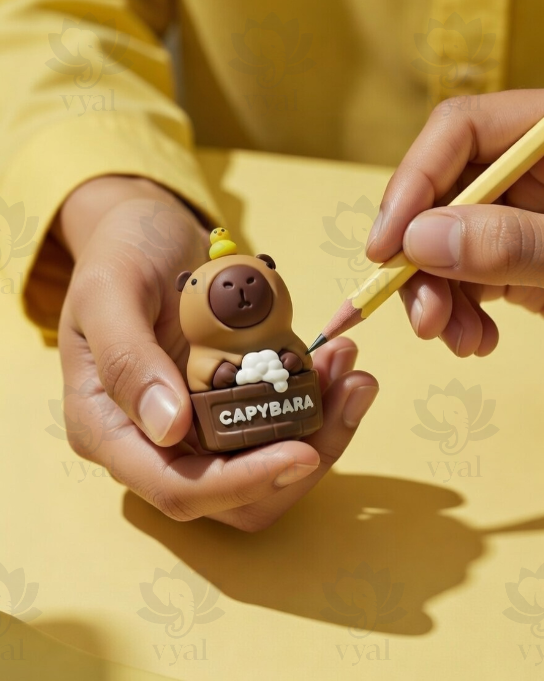 The "Duckie-Top" Capybara Pencil Sharpener