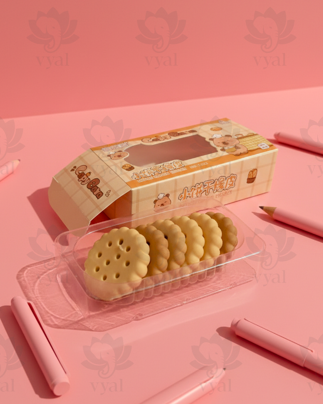 The "Cookie Jar" Capybara Eraser Set