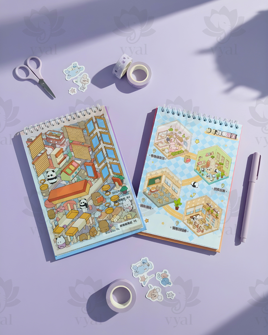 The "Tiny World" 3D DIY Sticker Book