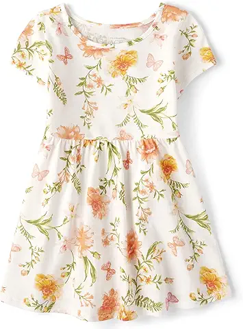 Floral Print Girls' Dress