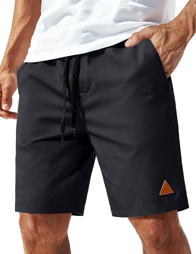 Men's Classic Black Swim Trunks