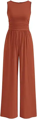 Sleeveless Wide Leg Jumpsuit