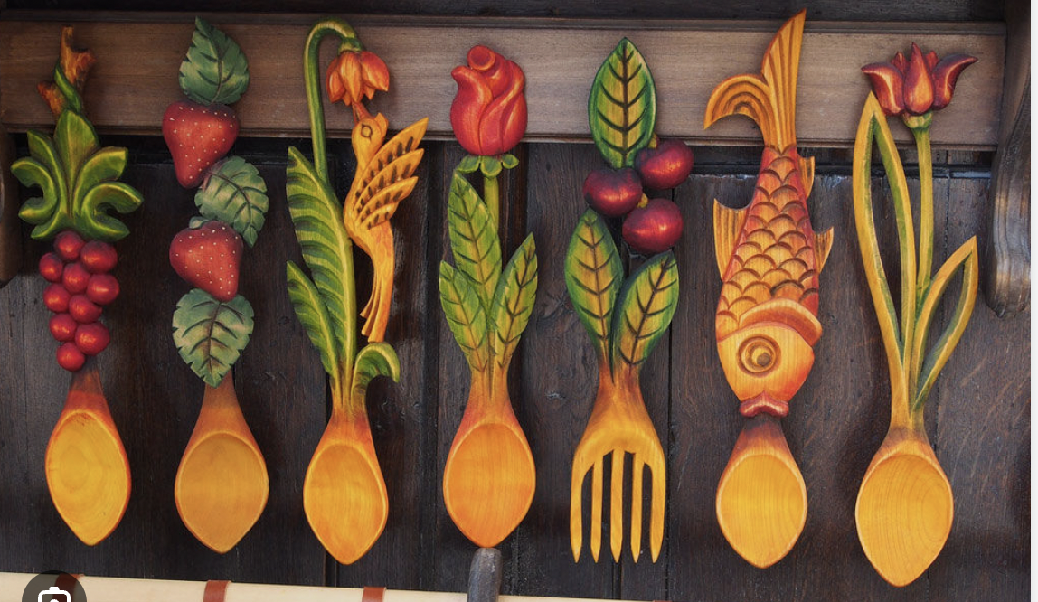 Cucharas de Madera Talladas