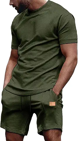 Men's Olive Casual Set