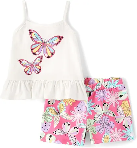 Butterfly Print Girls' Set