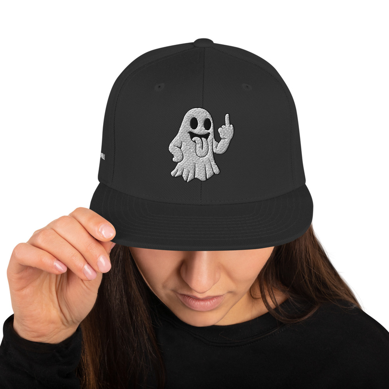 FU Sassy Ghost Snapback Hat
