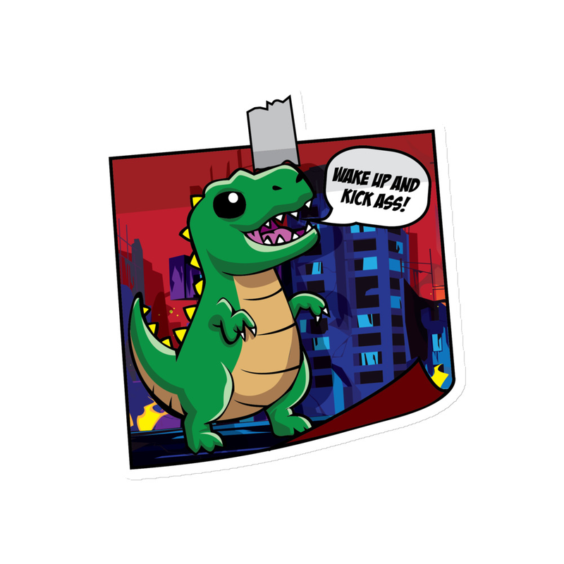 Wake Up & Kick A Affirmation Magnet