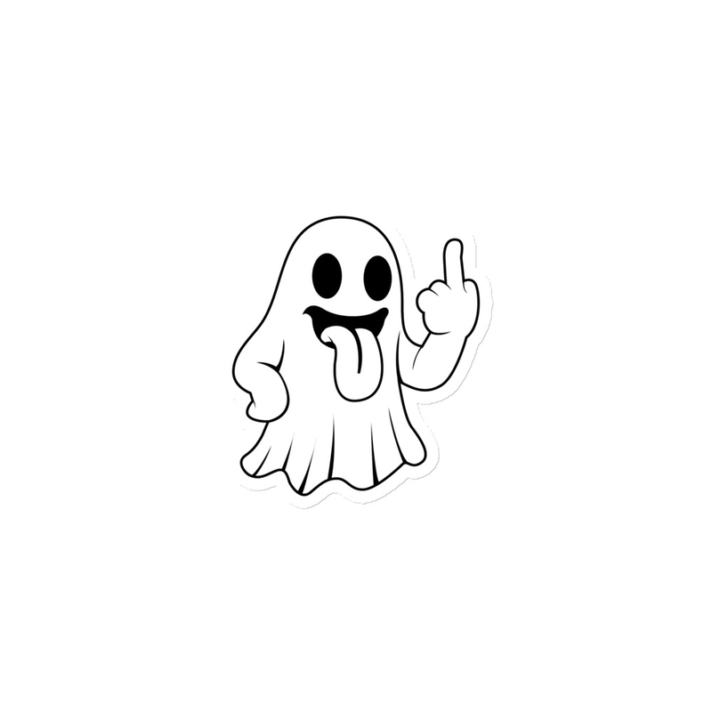 Ghost Flipping Off  The World Magnet