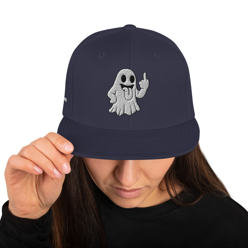 FU Sassy Ghost Snapback Hat