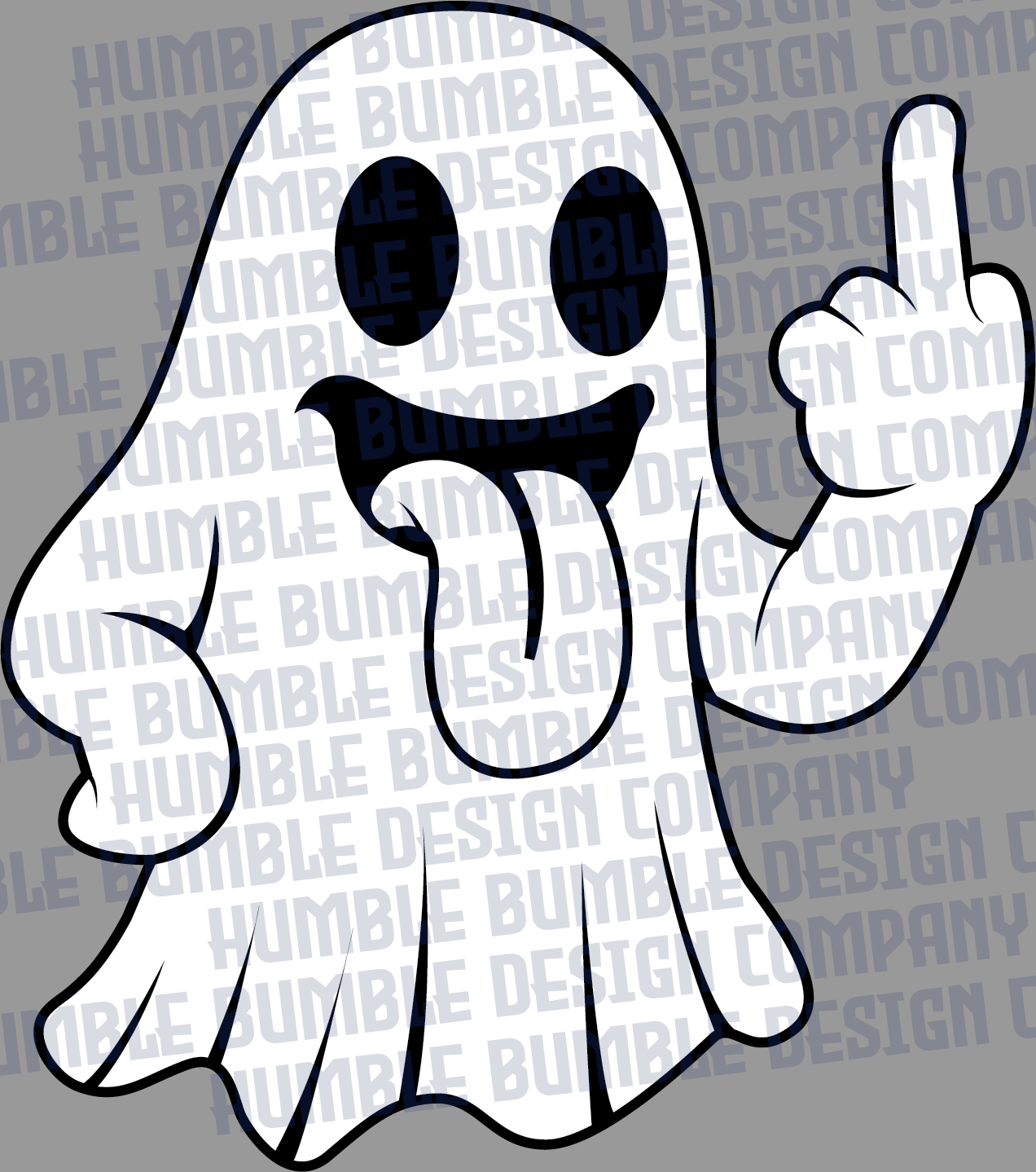 Ghost Flipping Off  The World Magnet