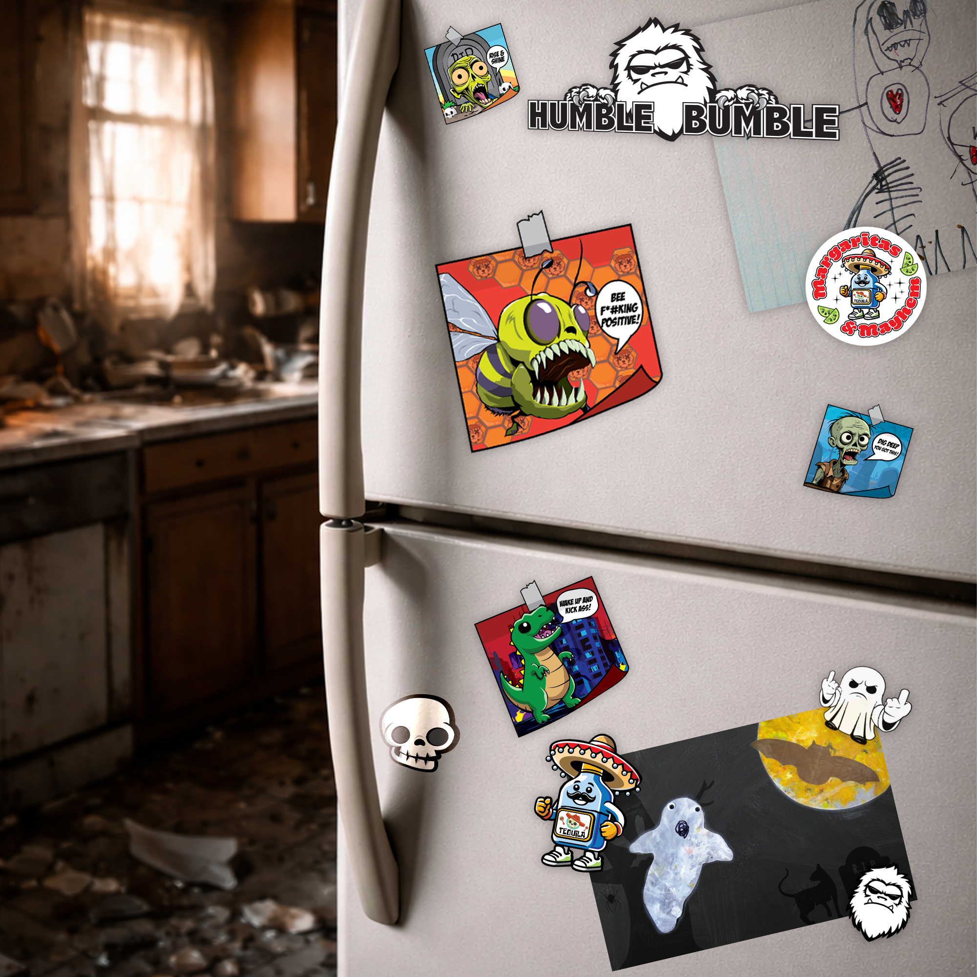 Bee Positive Affirmation Magnet