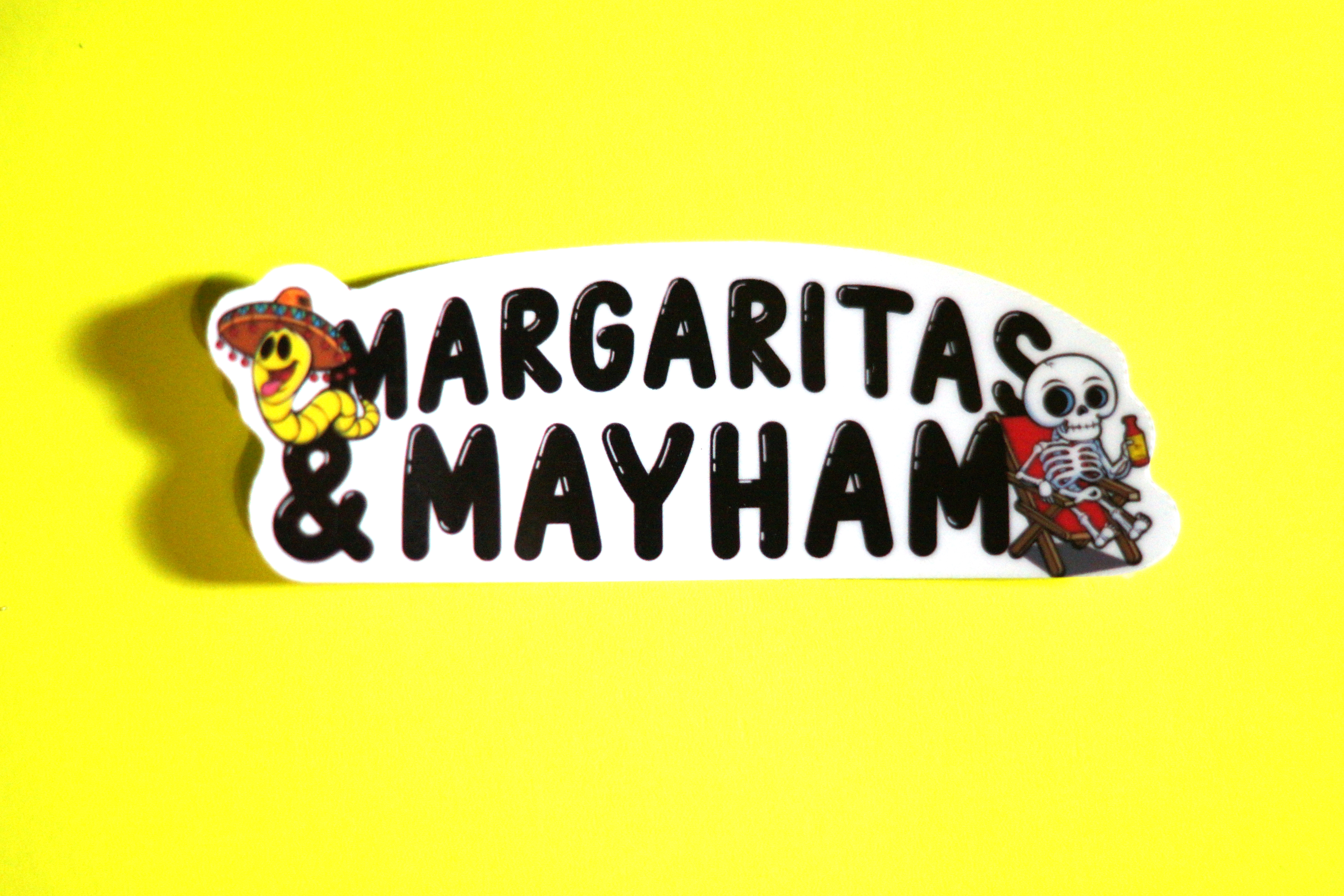 Margaritas and Mayhem Rectangle Sticker