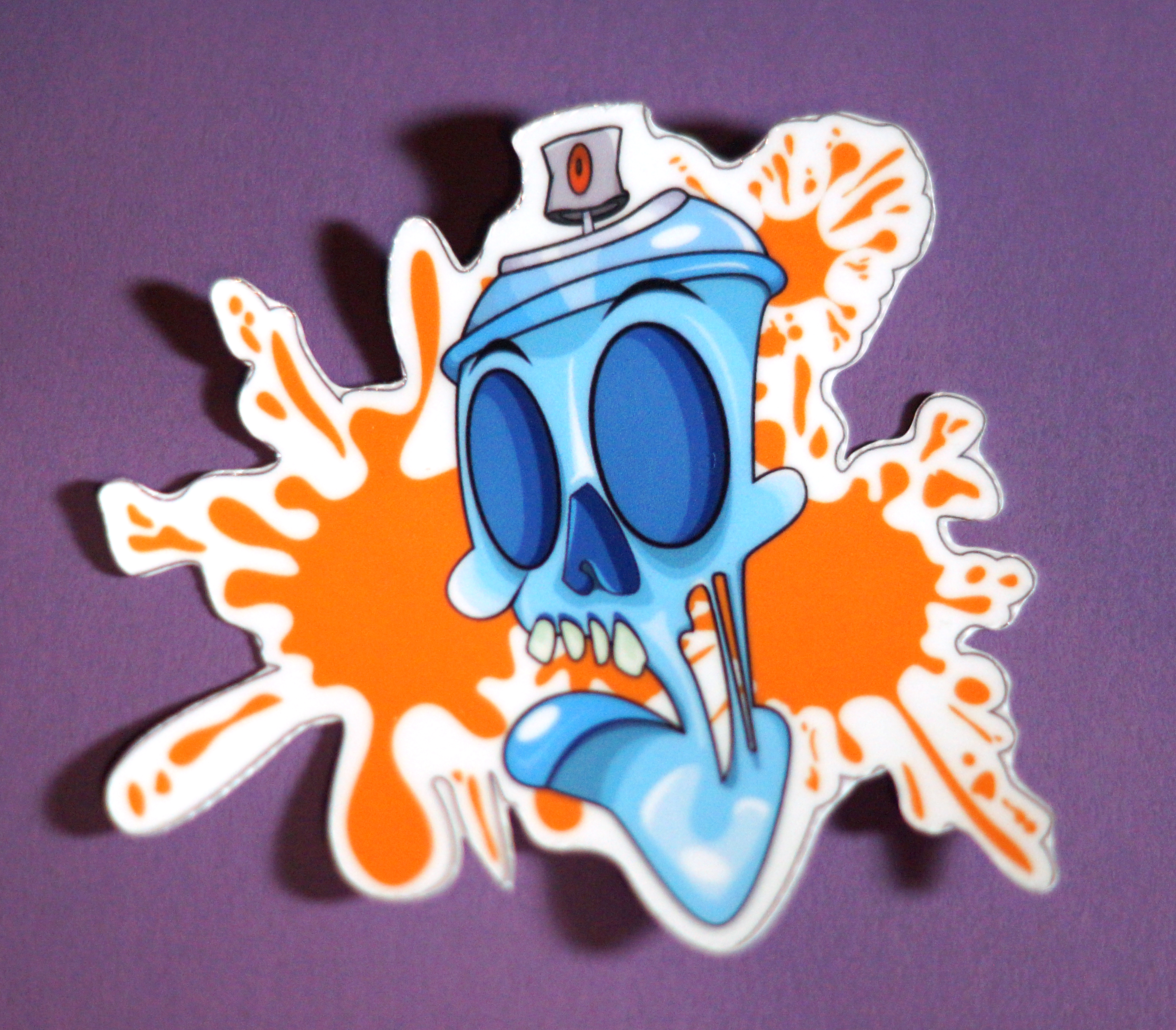 Zombie Spray Can Sticker