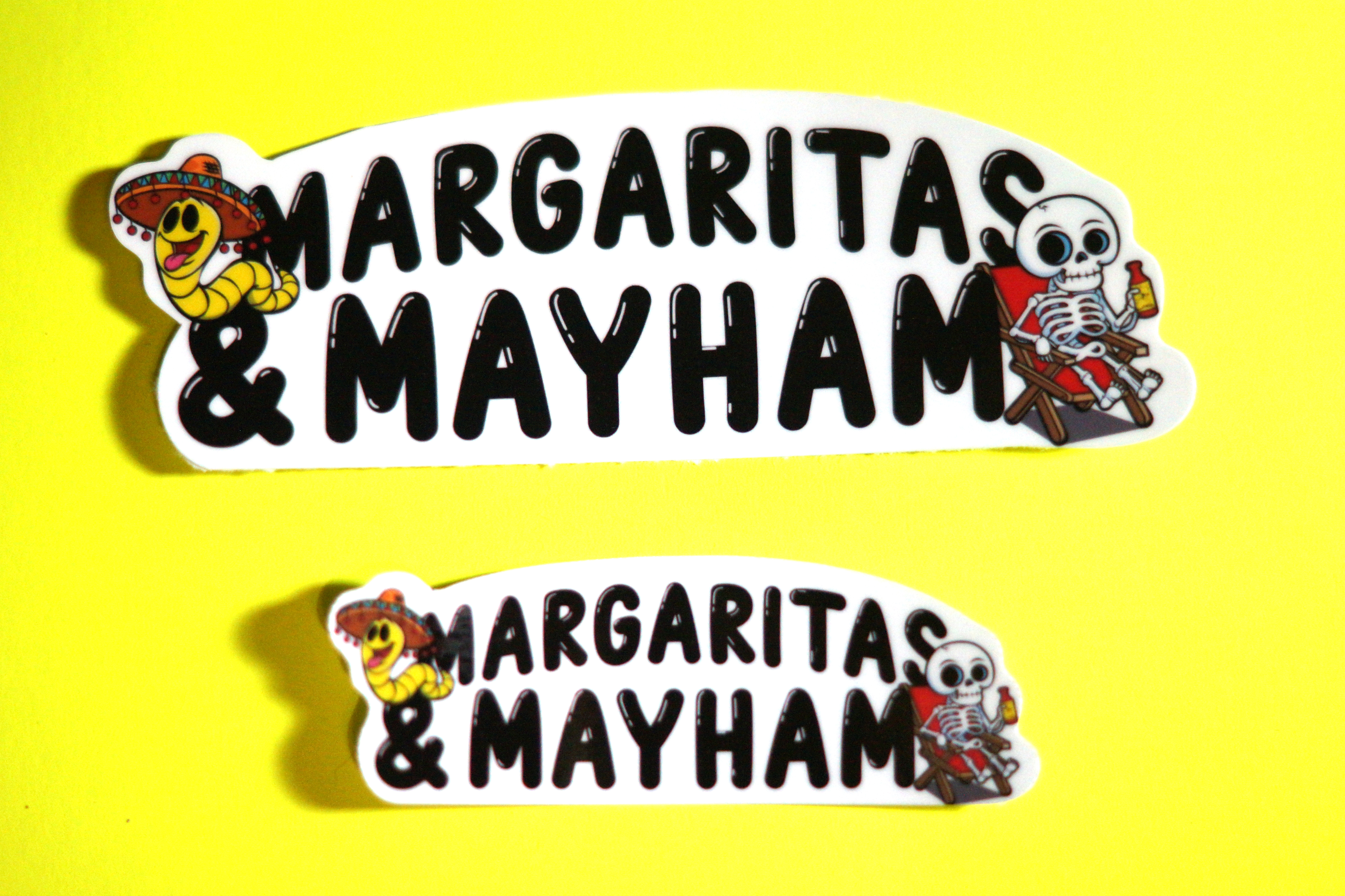 Margaritas and Mayhem Rectangle Sticker