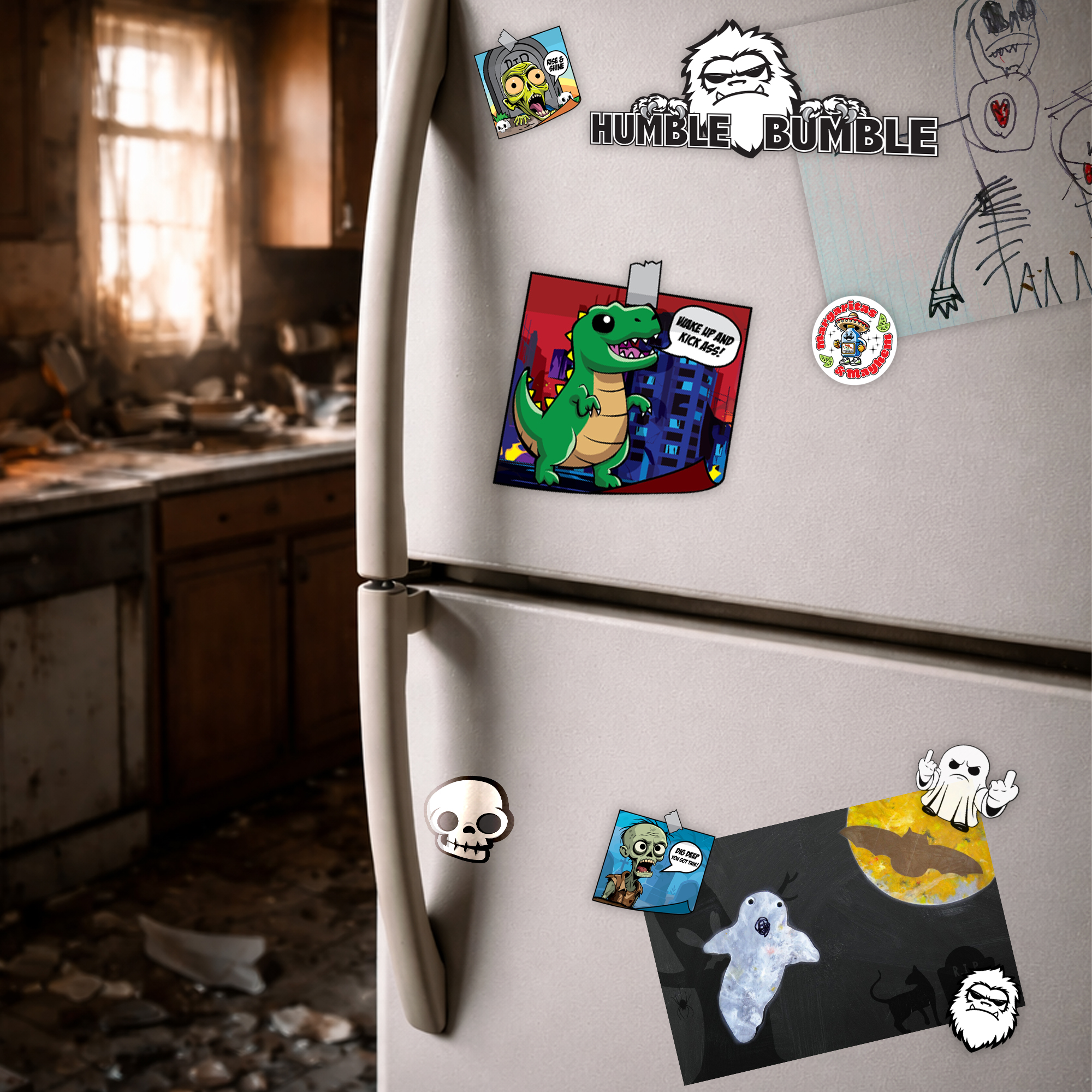 Wake Up & Kick A Affirmation Magnet