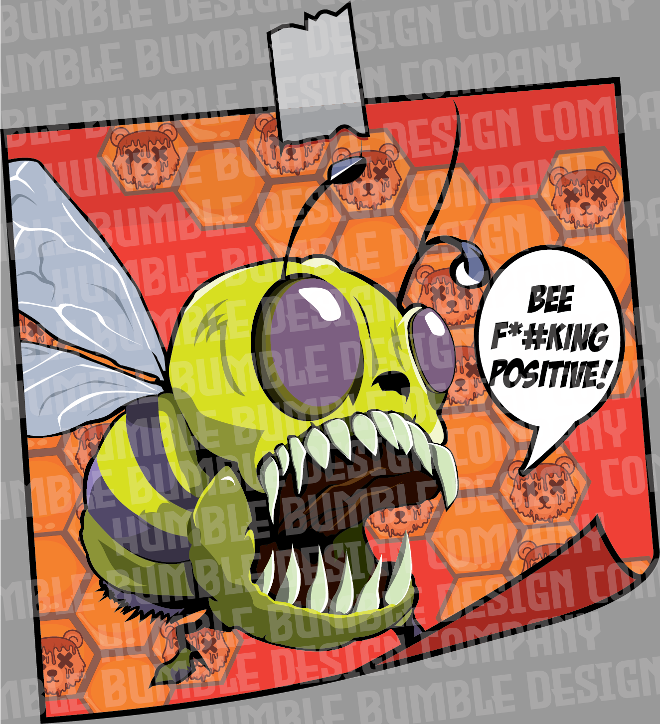 Bee Positive Affirmation Magnet