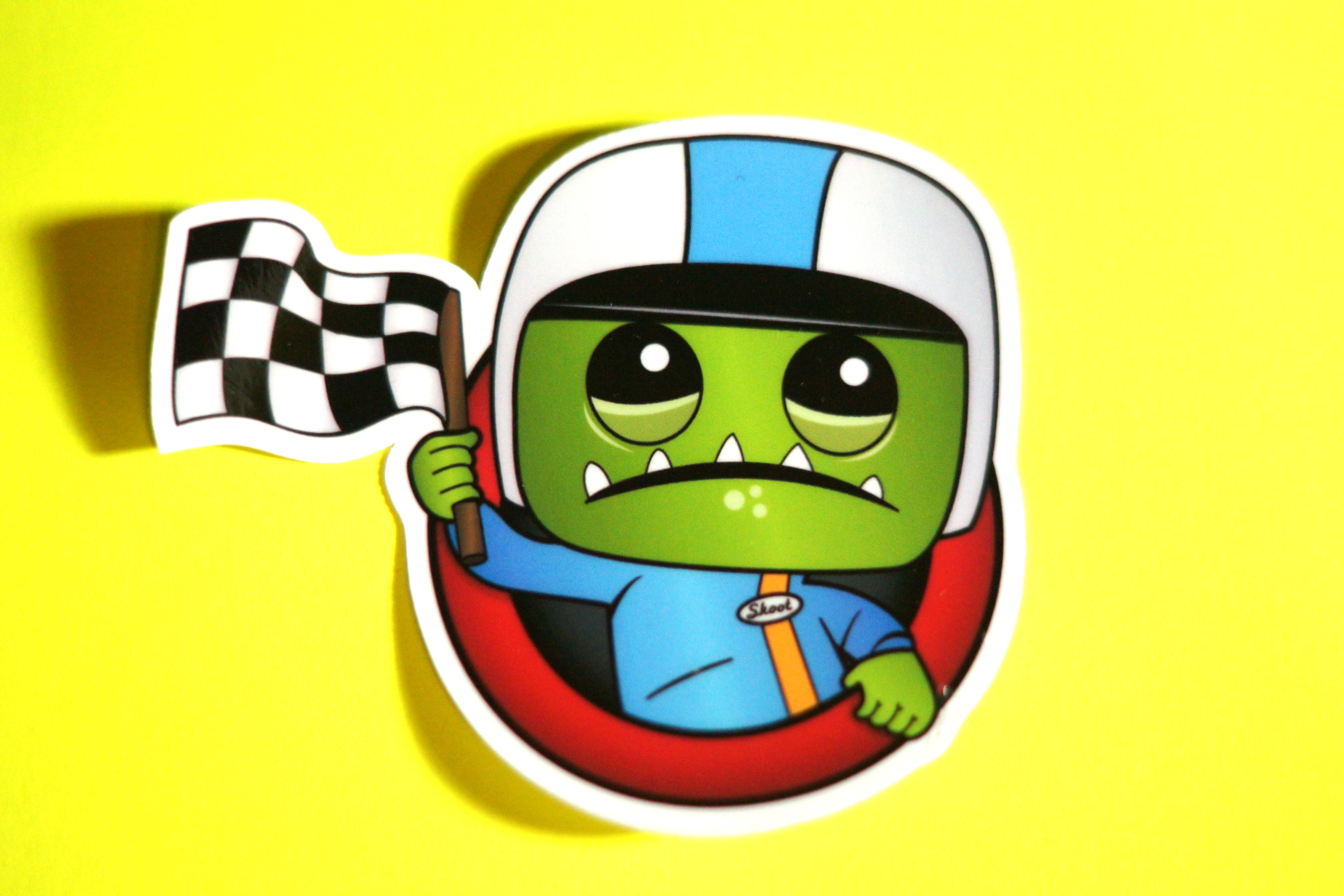Monster Racer Sticker