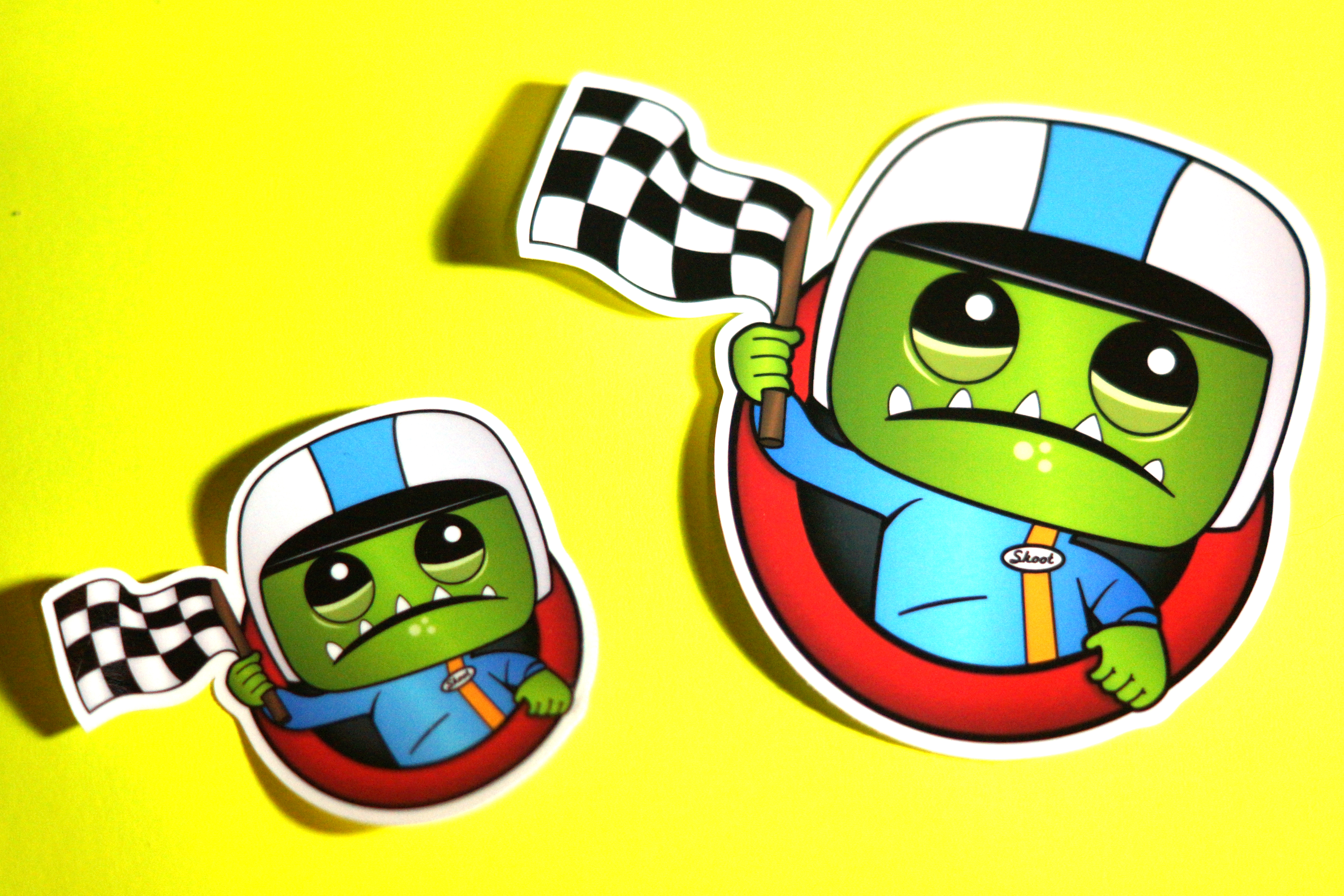 Monster Racer Sticker