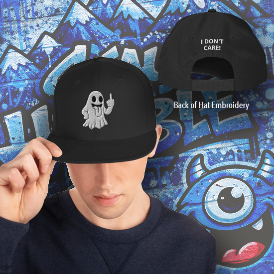 FU Sassy Ghost Snapback Hat