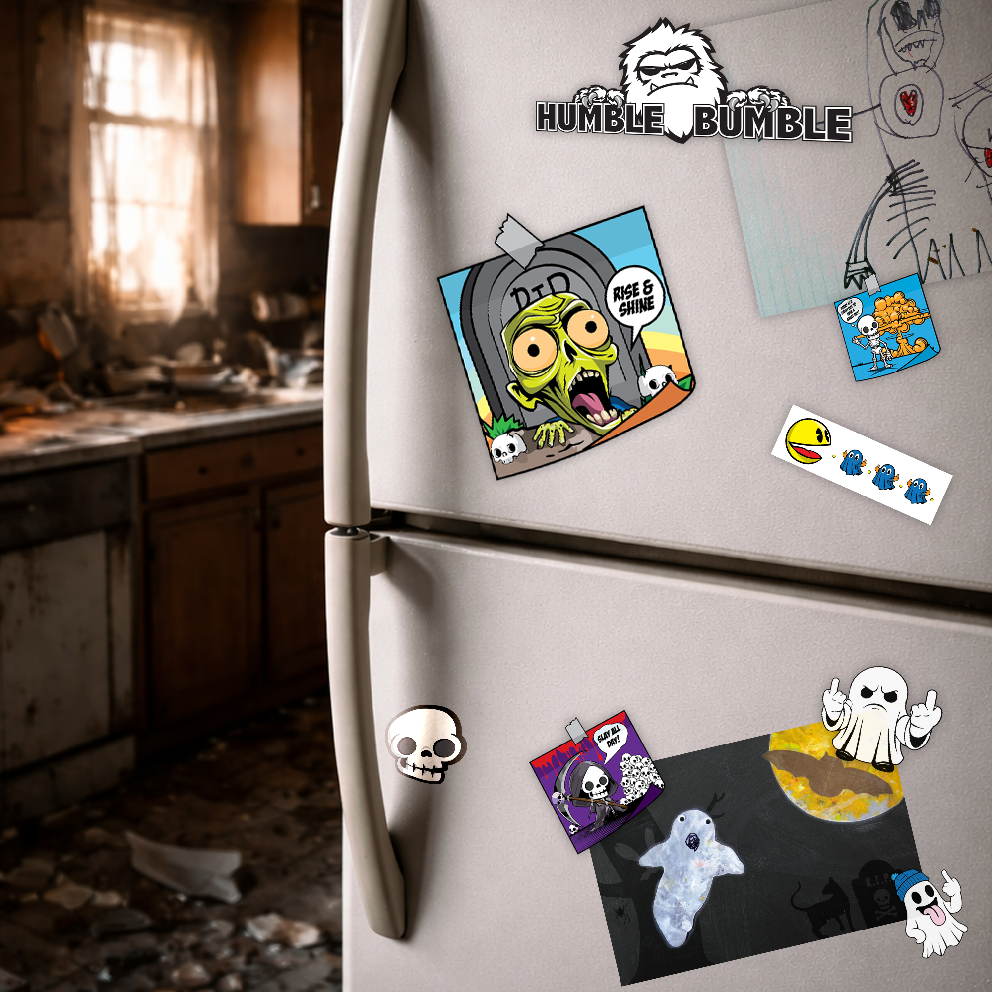 Rise & Shine Zombie Affirmation Magnet