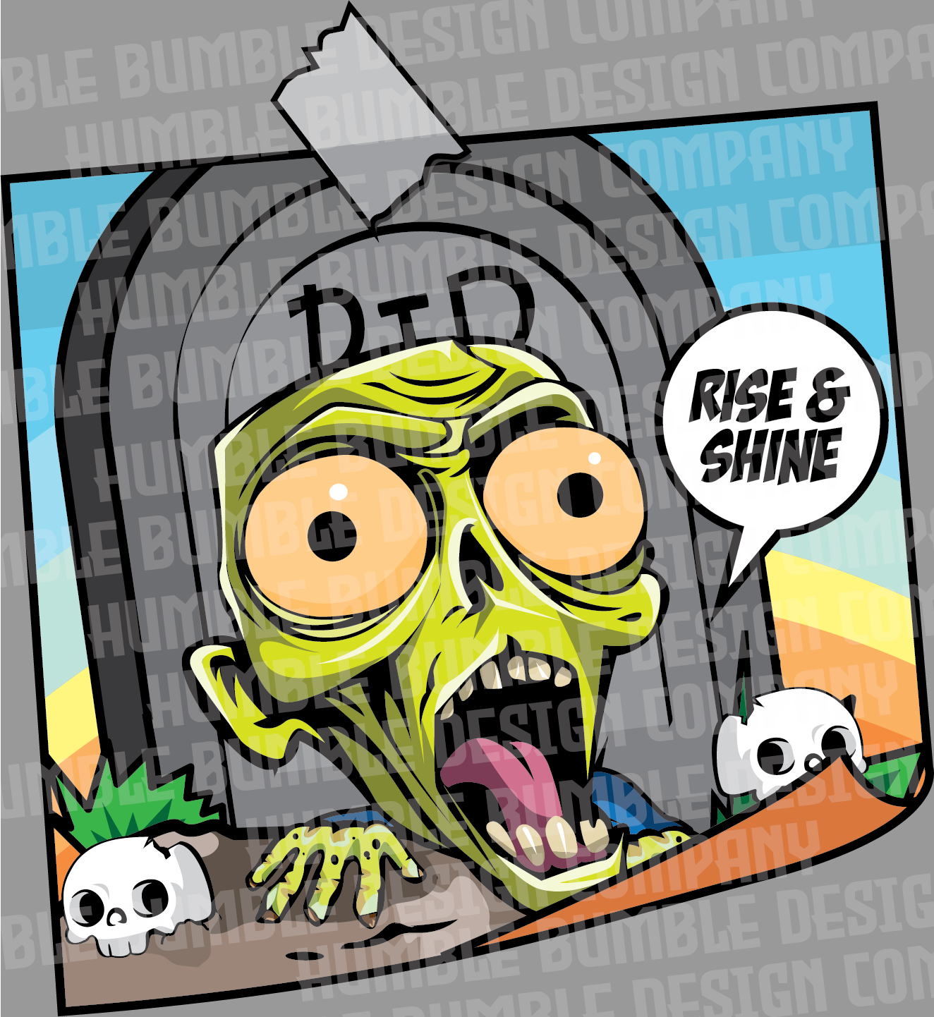 Rise & Shine Zombie Affirmation Magnet