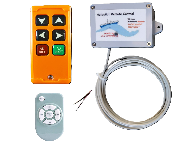 Pack Seatalk sans fil pour pilote Autohelm et Raymarine avec deux télécommandes, l'une ETANCHE IPx7 et l'autre à longue portée