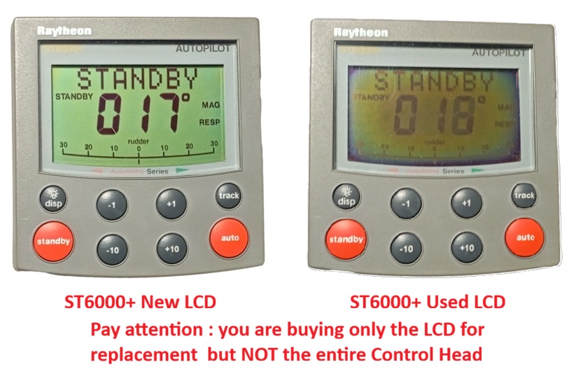 Dalle d'affichage neuve pour remplacement dans les pupitres de commande ST6000+ / ST6001+