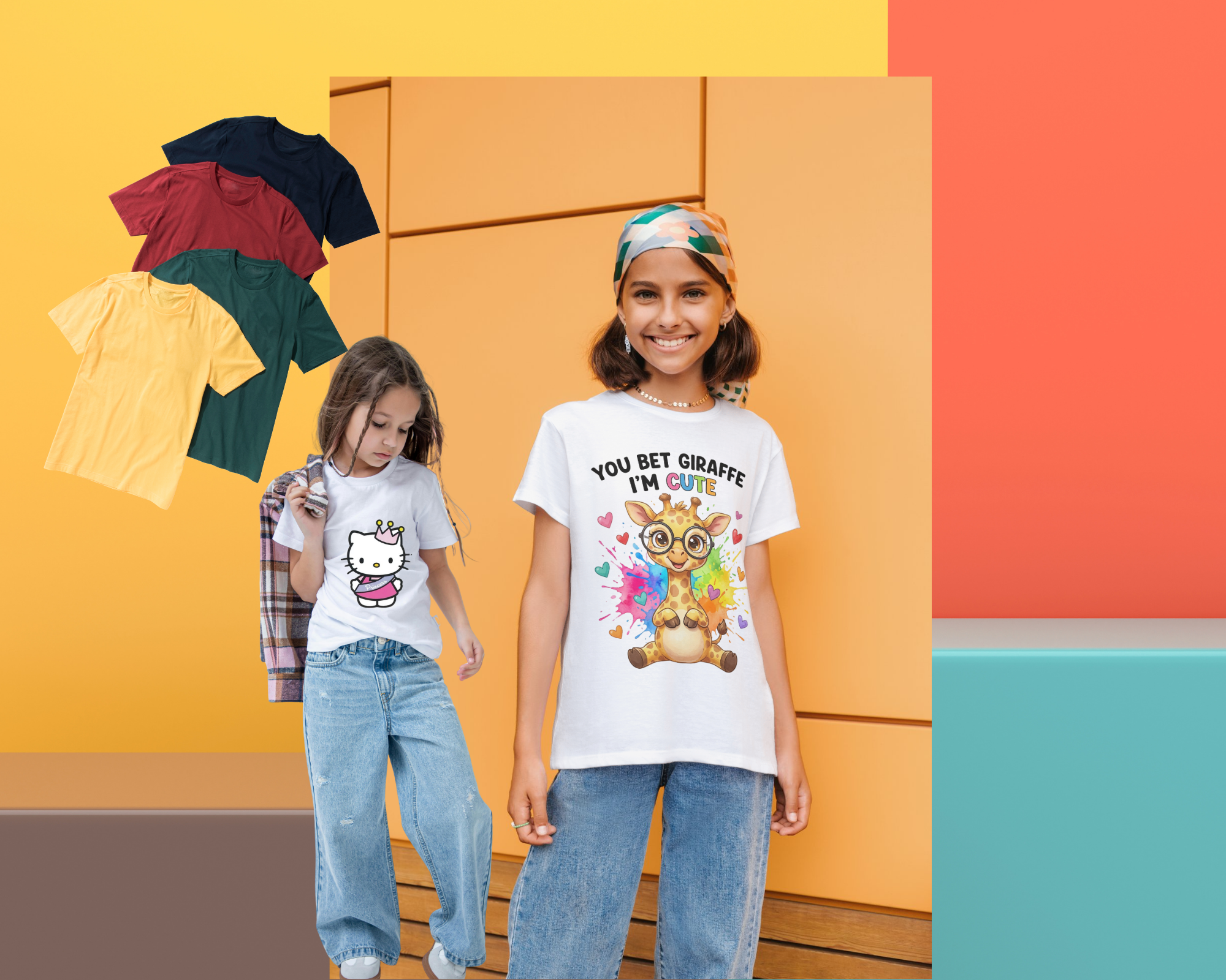 Custom Kids' Fun Graphic T-Shirts