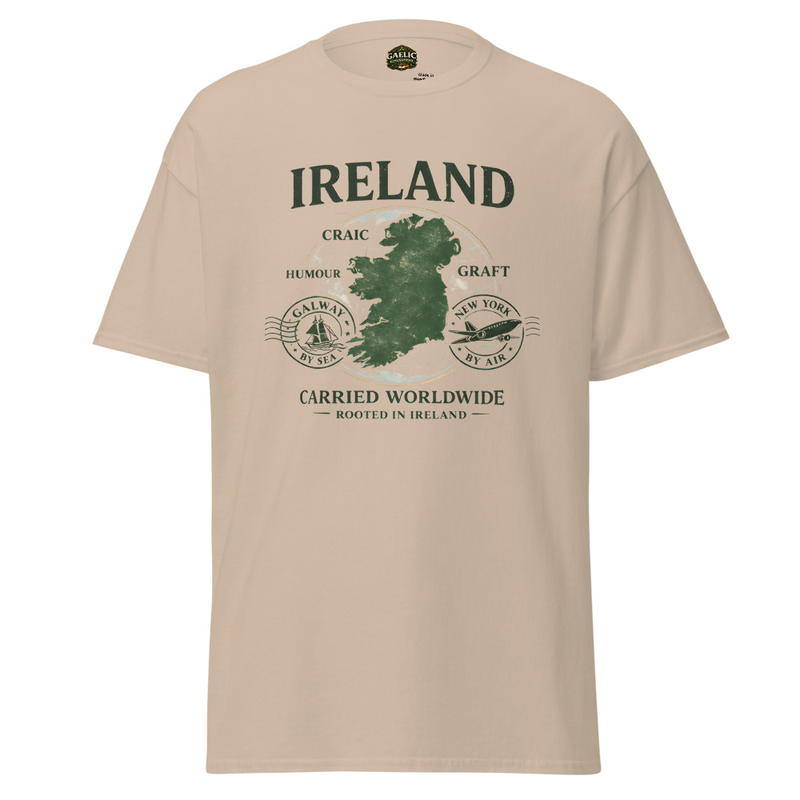 Ireland Carried Worldwide T-Shirt – Irish Diaspora Travel Tee