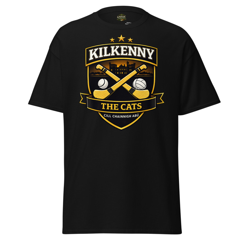 Kilkenny The Cats T-Shirt – Kilkenny GAA-Inspired Gaelic Football & Hurling Tee