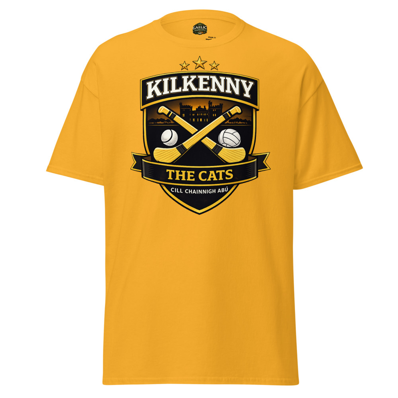 Kilkenny The Cats T-Shirt – Kilkenny GAA-Inspired Gaelic Football & Hurling Tee
