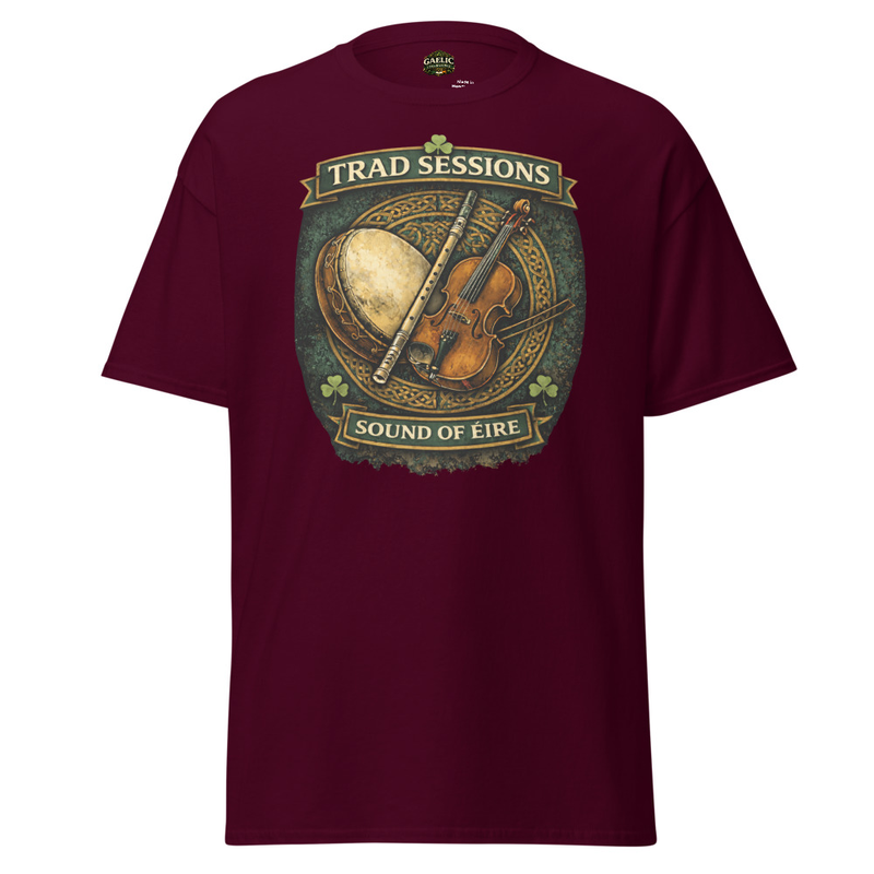 Trad Sessions – Sound of Éire Irish Music T-Shirt | Celtic Folk Tee