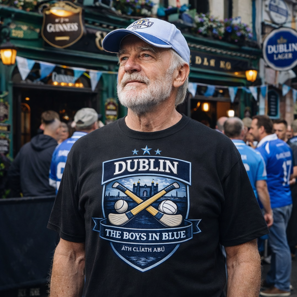 Dublin 'Boys in Blue' T-Shirt – Dublin GAA-Inspired Gaelic Football & Hurling Tee