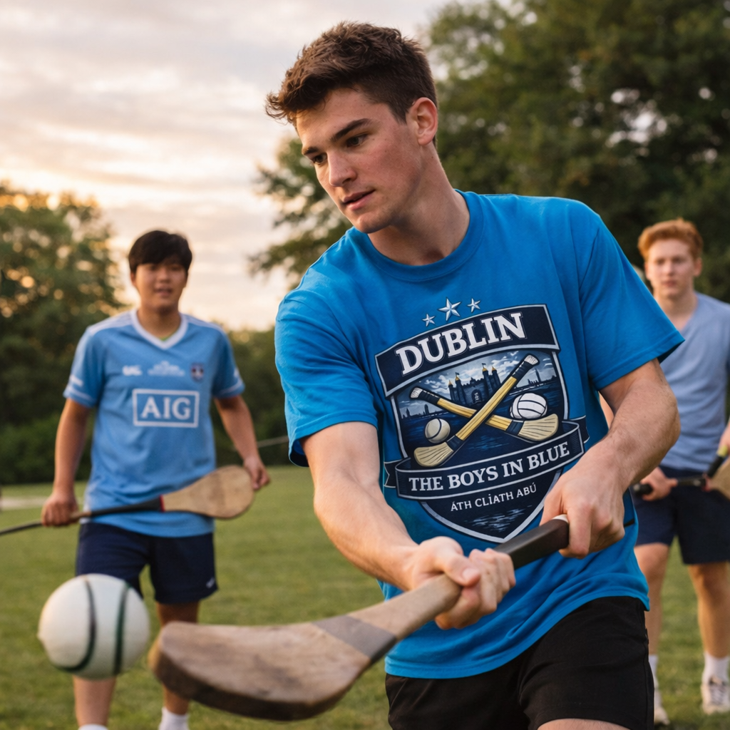 Dublin 'Boys in Blue' T-Shirt – Dublin GAA-Inspired Gaelic Football & Hurling Tee