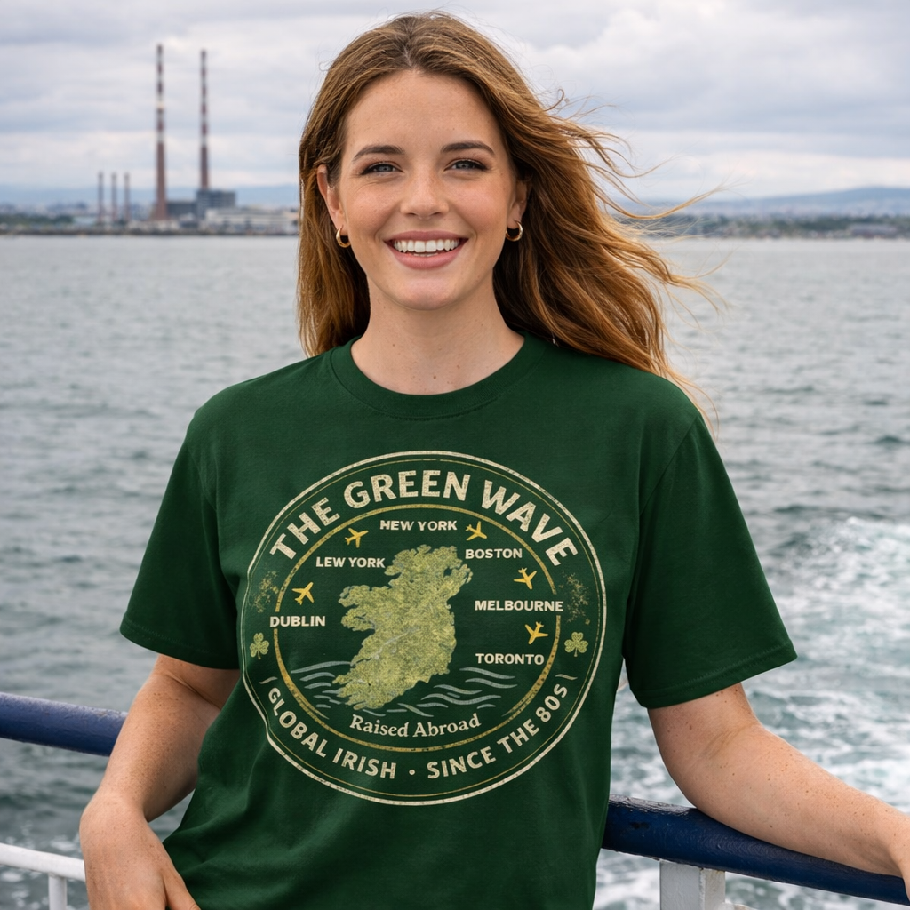 The Green Wave Global Irish Unisex T-shirt