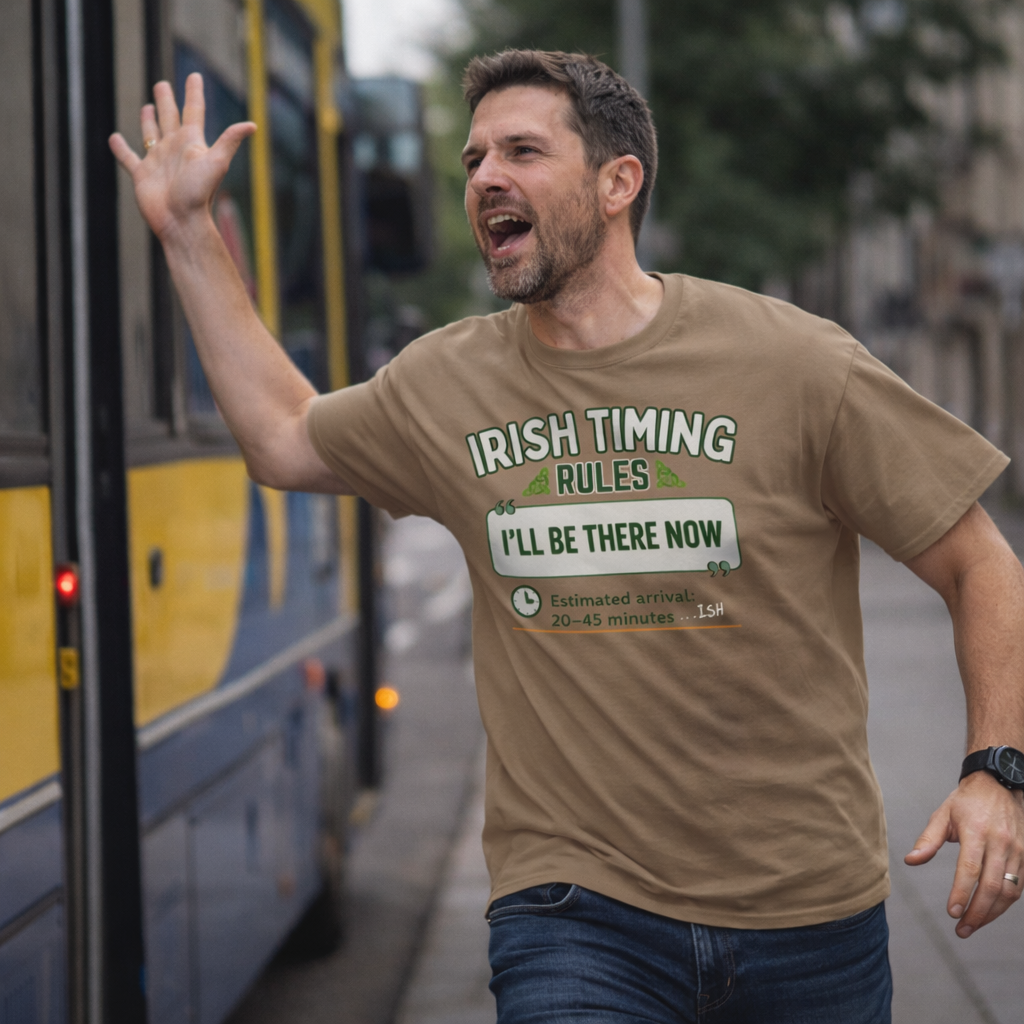 Irish Timing Rules Funny Irish T-Shirt – Irish Humour Quote Tee
