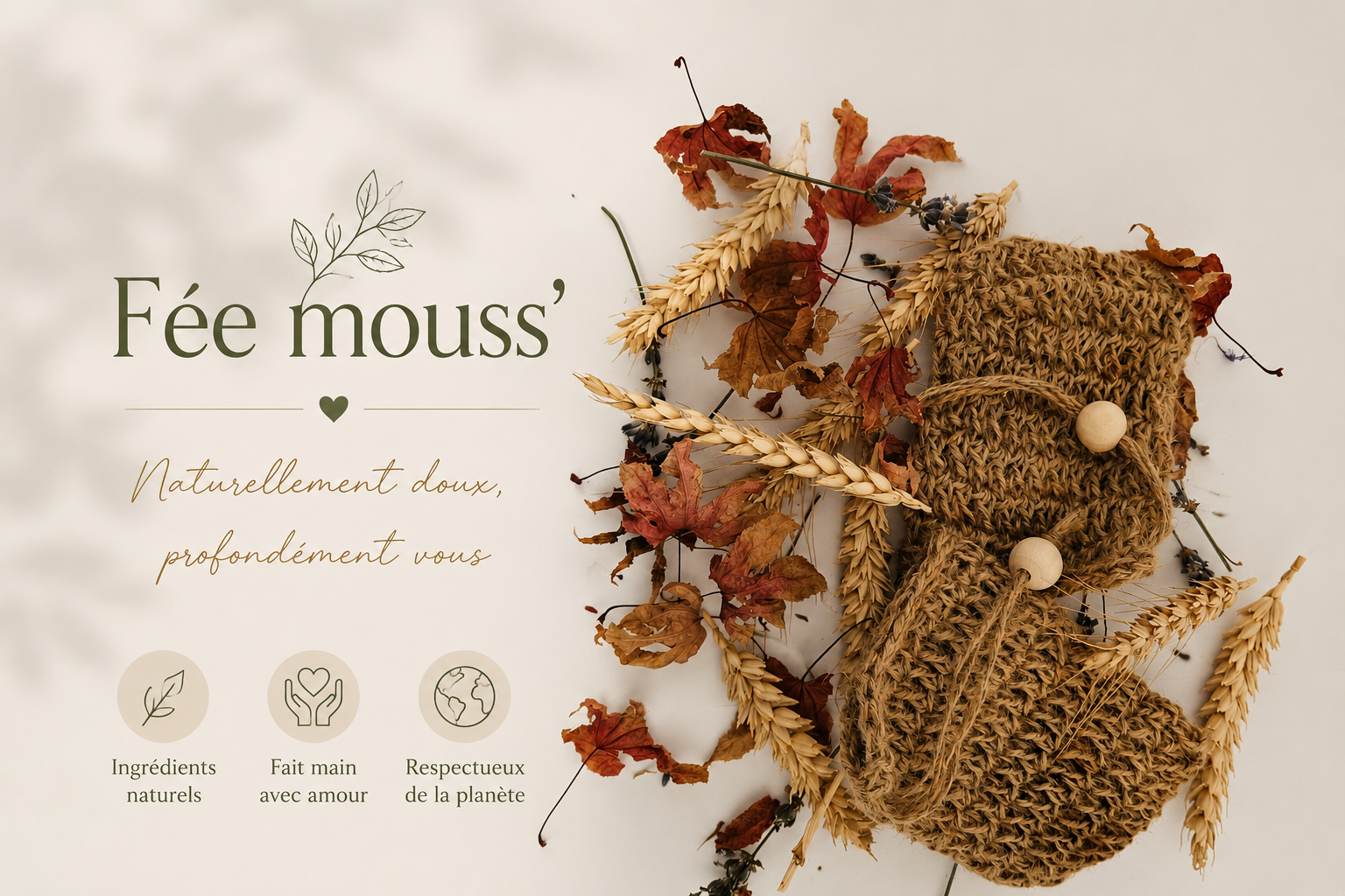 Pochette Sauve Savon en Fibres Naturelles