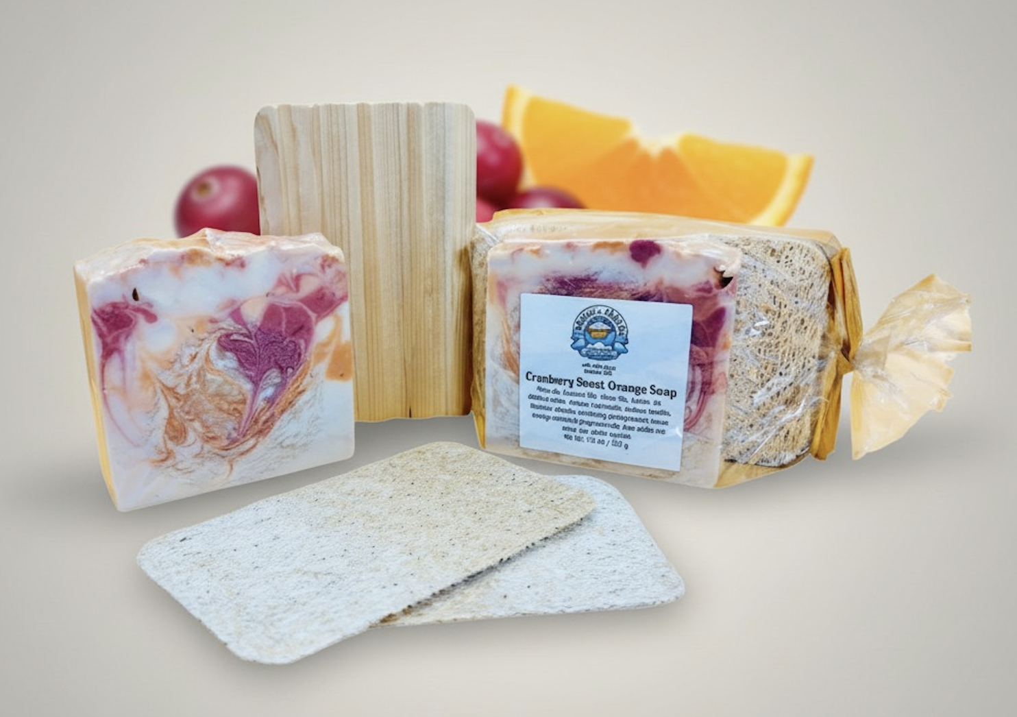 Cranberry Sweet Orange Soap Set