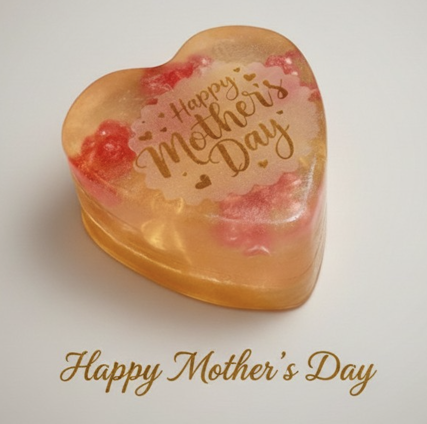 Heart-Shaped Mother's Day Soap