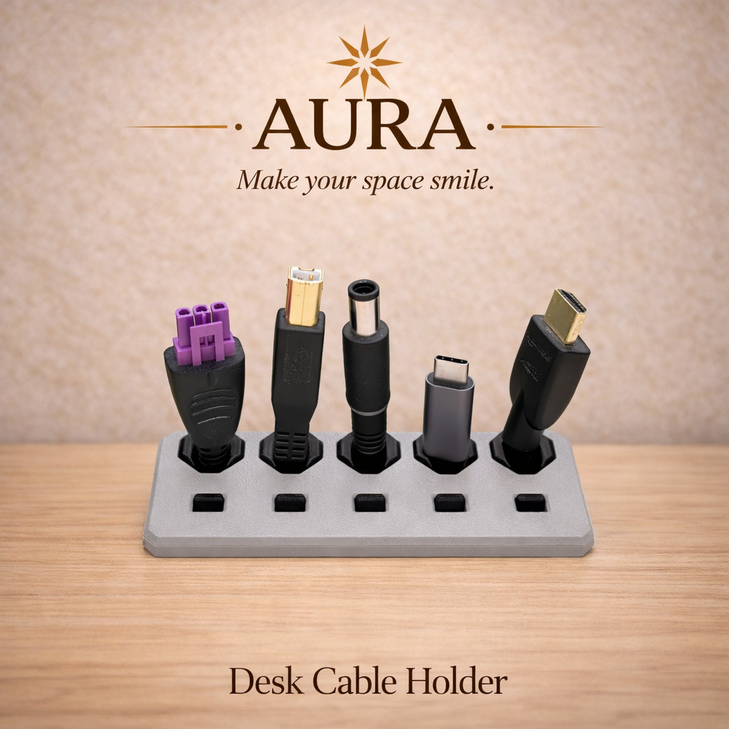 Aura Desk Cable Holder